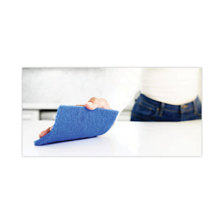 Scotch-Brite® Non-Scratch Scour Pads, Size 3 x 6, Blue, 10/Carton (MMM62310)