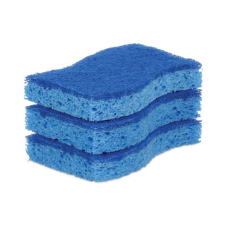Scotch-Brite® Non-Scratch Multi-Purpose Scrub Sponge, 4.4 x 2.6, 0.8" Thick, Blue, 3/Pack (MMMMP38D) (MMMMP3)