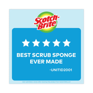 Scotch-Brite® Non-Scratch Multi-Purpose Scrub Sponge, 4.4 x 2.6, 0.8" Thick, Blue, 3/Pack (MMMMP38D) (MMMMP3)