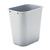 Rubbermaid® Commercial Deskside Plastic Wastebasket, 7 gal, Plastic, Gray (2956GY)
