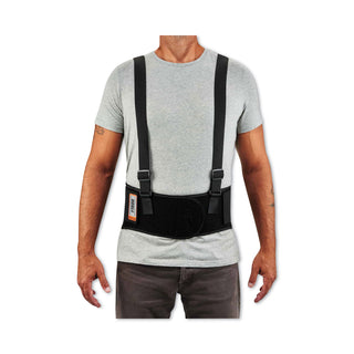 ergodyne® ProFlex 1600 Standard Elastic Back Support Brace, X-Small, 20" to 25" Waist, Black (EGO11101)