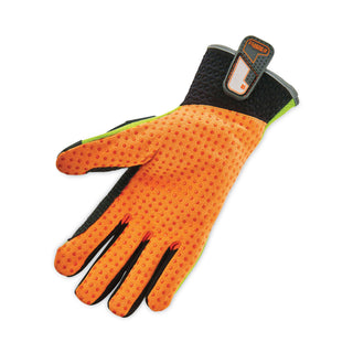 ergodyne® ProFlex 925F(x) Standard Dorsal Impact-Reducing Gloves, Black/Lime, Small, Pair (EGO17902)