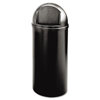Rubbermaid® Commercial Marshal Classic Container, Round, Polyethylene, 15gal, Black (RCP816088BK)