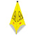 Rubbermaid® Commercial Three-Sided Caution, Wet Floor Safety Cone, 21w x 21d x 30h, Yellow (RUB9S0100YL)