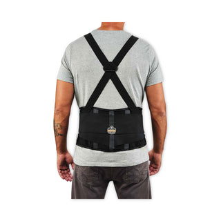ergodyne® ProFlex 2000SF High-Performance Spandex Back Support Brace, 4X-Large, 52" to 58" Waist, Black (EGO11288)