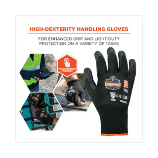 ergodyne® ProFlex 7001 Nitrile-Coated Gloves, Black, Large, 144 Pairs/Pack (EGO17854)