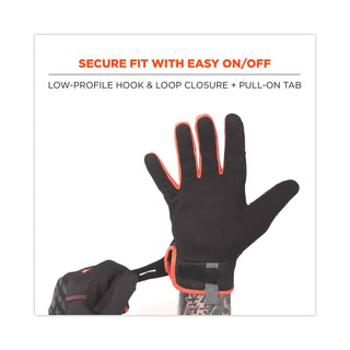 ergodyne® ProFlex 812 Standard Mechanics Gloves, Black, 2X-Large, Pair (EGO17176)
