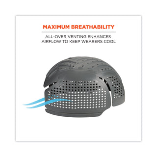 ergodyne® Skullerz 8945F(x) Universal Bump Cap Insert - Extra Venting, Charcoal (EGO23481)