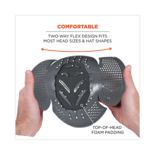 ergodyne® Skullerz 8945F(x) Universal Bump Cap Insert - Extra Venting, Charcoal (EGO23481)