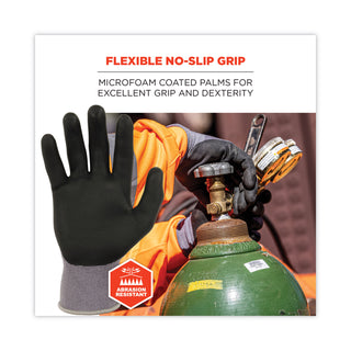 ergodyne® ProFlex 7000 Nitrile-Coated Gloves Microfoam Palm, Gray, 2X-Large, Pair (EGO10376)