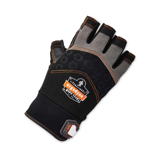 ergodyne® ProFlex 900 Half-Finger Impact Gloves, Black, 2X-Large, Pair (EGO17696)