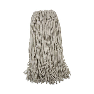 Boardwalk® Mop Head, Premium Standard Head, Cotton Fiber, 32oz, White, 12/Carton (BWK232C)