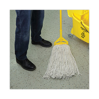 Boardwalk® Mop Head, Premium Standard Head, Cotton Fiber, 32oz, White, 12/Carton (BWK232C)