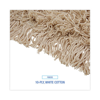 Boardwalk® Industrial Dust Mop Head, Hygrade Cotton, 48w x 5d, White (UNS1348)