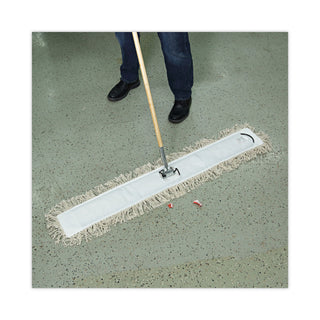 Boardwalk® Industrial Dust Mop Head, Hygrade Cotton, 48w x 5d, White (UNS1348)