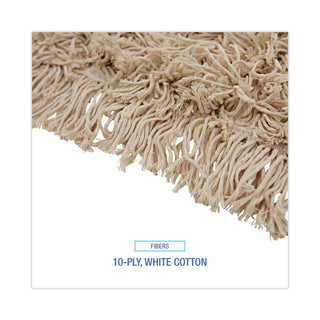 Boardwalk® Industrial Dust Mop Head, Hygrade Cotton, 60w x 5d, White (UNS1360)