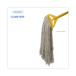 Boardwalk® Cut-End Wet Mop Head, Cotton, No. 32, White, 12/Carton (UNS2032C)
