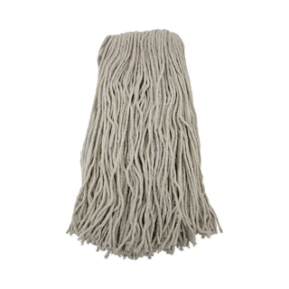 Boardwalk® Cut-End Wet Mop Head, Cotton, No. 32, White (BWK2032CEA)