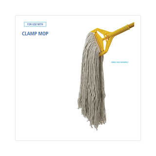 Boardwalk® Cut-End Wet Mop Head, Cotton, No. 32, White (BWK2032CEA)
