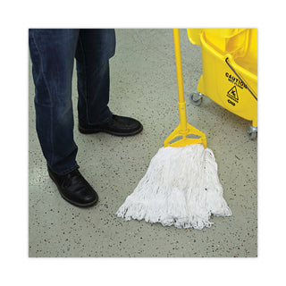 Boardwalk® Pro Loop Web/Tailband Wet Mop Head, Rayon, #24 Size, White, 12/Carton (UNS4024RCT)