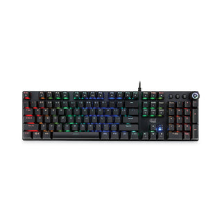 Adesso RGB Programmable Mechanical Gaming Keyboard with Detachable Magnetic Palmrest, 108 Keys, Black (ADEAKB650EB)