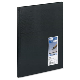 Blueline® Executive Notebook with Ribbon Bookmark, 1-Subject, Medium/College Rule, Black Cover, (75) 10.75 x 8.5 Sheets (REDA1081)