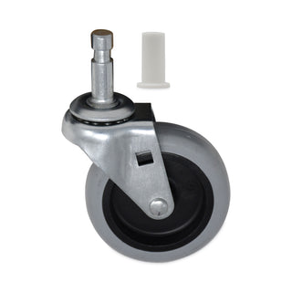 Rubbermaid® Commercial Mop Bucket/Wringer Replacement Caster, 3", Gray/Silver (SGSFG6111L3GRAY)