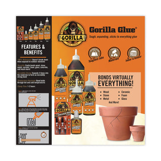 Gorilla® Original Formula Glue, 2 oz, Dries Light Brown (GOR5000206)
