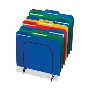 Smead™ Top Tab Poly Colored File Folders, 1/3-Cut Tabs, Letter Size, Assorted, 24/Box (SMD10500)