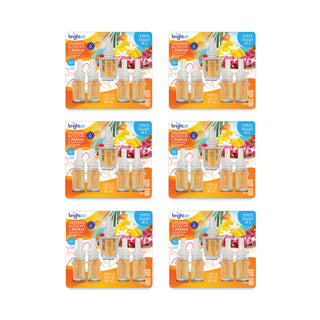 BRIGHT Air® Electric Scented Oil Air Freshener Refill, Hawaiian Blossoms and Papaya, 0.67 oz Bottle, 5/Pack, 6 Pack/Carton (BRI900668CT)