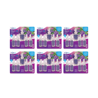 BRIGHT Air® Electric Scented Oil Air Freshener Refill, Sweet Lavender and Violet, 0.67 oz Bottle, 5/Pack, 6 Pack/Carton (BRI900670CT)