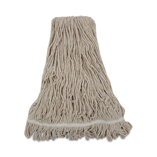 Boardwalk® Mop Head, Pro Loop Web/Tailband, Premium Standard Head, Cotton, 32-Oz., White (BWK432C)