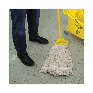Boardwalk® Mop Head, Pro Loop Web/Tailband, Premium Standard Head, Cotton, 32-Oz., White (BWK432C)