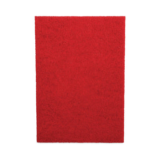 Boardwalk® Buffing Floor Pads, 28 x 14, Red, 10/Carton (BWK402814RED)