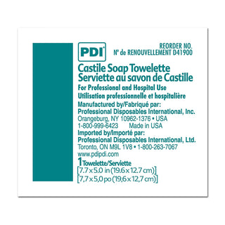 PDI® Castile Soap Towelette Individual Packet Scented 100 Count (120257_EA)
