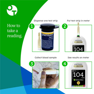 OneTouch® Verio® Blood Glucose Test Strips 50 Strips per Pack (939082_BX)