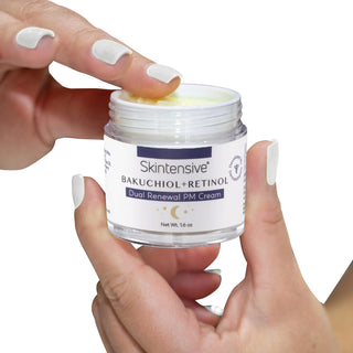 Skintensive® Bakuchiol + Retinol Dual Renewal PM Cream Facial Moisturizer 1.6 oz. Jar Unscented Cream (1267986_EA)