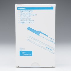 Cardinal Health™ Skin Marker with Ruler Gentian Violet Ink Sterile Wide Barrel Regular Tip (970843_BX)