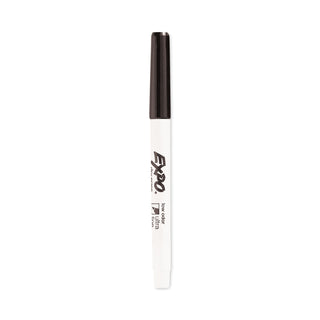 EXPO® Low-Odor Dry-Erase Marker, Extra-Fine Needle Tip, Black, Dozen (SAN1871131)