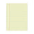 Universal® Glue Top Pads, Wide/Legal Rule, 50 Canary-Yellow 8.5 x 11 Sheets, Dozen (UNV22000)