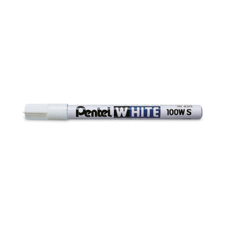 Pentel® Permanent Marker, Fine Bullet Tip, White (PEN100WS)