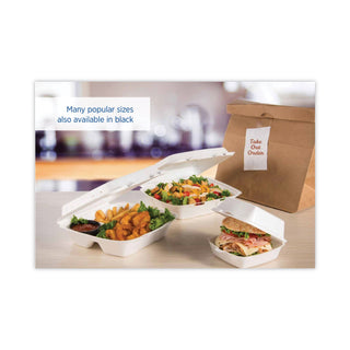 Dart® Insulated Foam Hinged Lid Containers, 1-Compartment, 9 x 9.4 x 3, White, 200/Pack, 2 Packs/Carton (DCC90HT1)