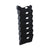 Universal® Grande Central Filing System, 7 Sections, Legal/Letter Size, Wall Mount, 16" x 4.75" x 38.25", Black, 7/Pack (UNV08174)
