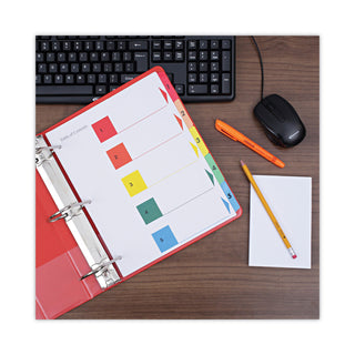 Universal® Deluxe Table of Contents Dividers for Printers, 5-Tab, 1 to 5; Table Of Contents, 11 x 8.5, White, 6 Sets (UNV24800)
