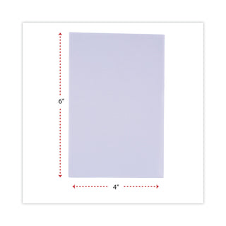 Universal® Scratch Pad Value Pack, Unruled, 4 x 6, White, 100 Sheets, 120/Carton (UNV35624)