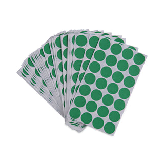 Universal® Self-Adhesive Removable Color-Coding Labels, 0.75" dia, Green, 28/Sheet, 36 Sheets/Pack (UNV40115)