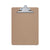 Universal® Hardboard Clipboard, 1" Capacity, Holds 8 1/2 x 11, Brown (UNV40304)