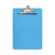 Universal® Plastic Clipboard with High Capacity Clip, 1.25" Clip Capacity, Holds 8.5 x 11 Sheets, Translucent Blue (UNV40307)