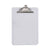 Universal® Plastic Clipboard with High Capacity Clip, 1.25" Clip Capacity, Holds 8.5 x 11 Sheets, Clear (UNV40308)