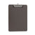 Universal® Plastic Clipboard with Low Profile Clip, 0.5" Clip Capacity, Holds 8.5 x 11 Sheets, Translucent Black (UNV40311)